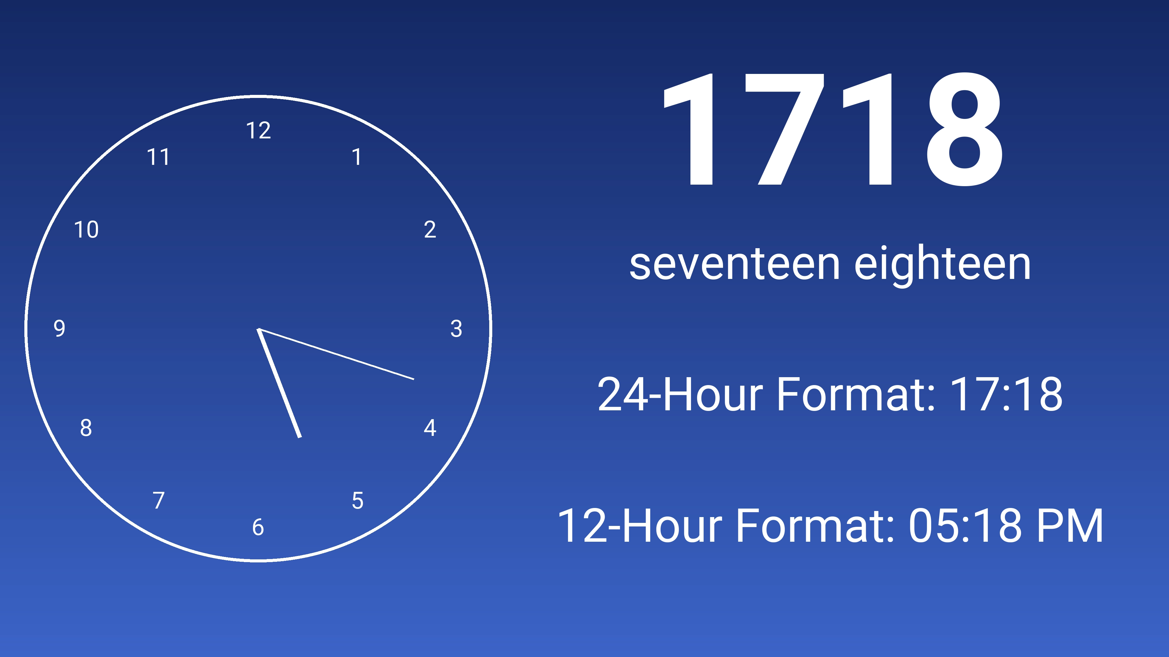 1718 military time