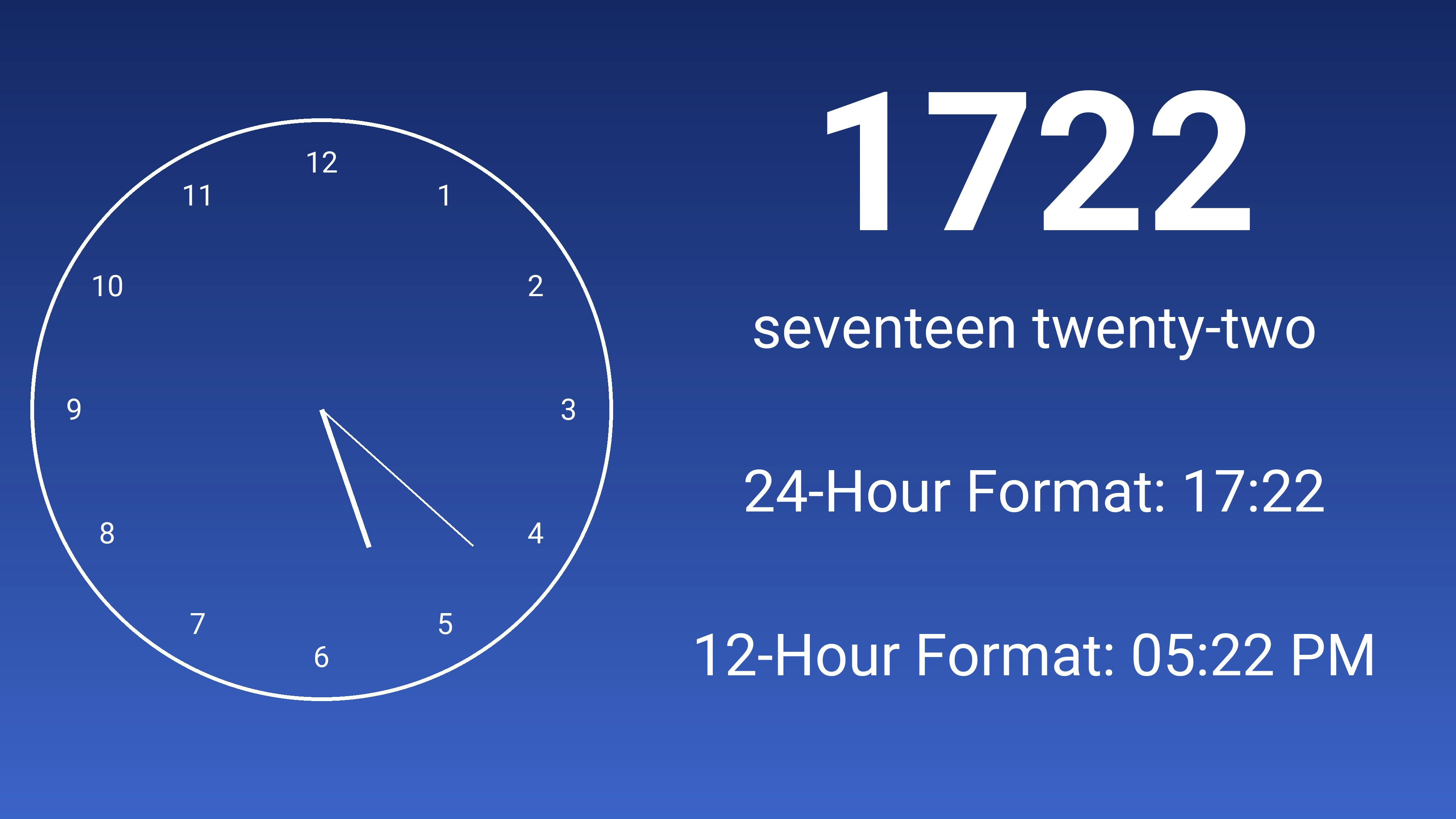 1722 military time