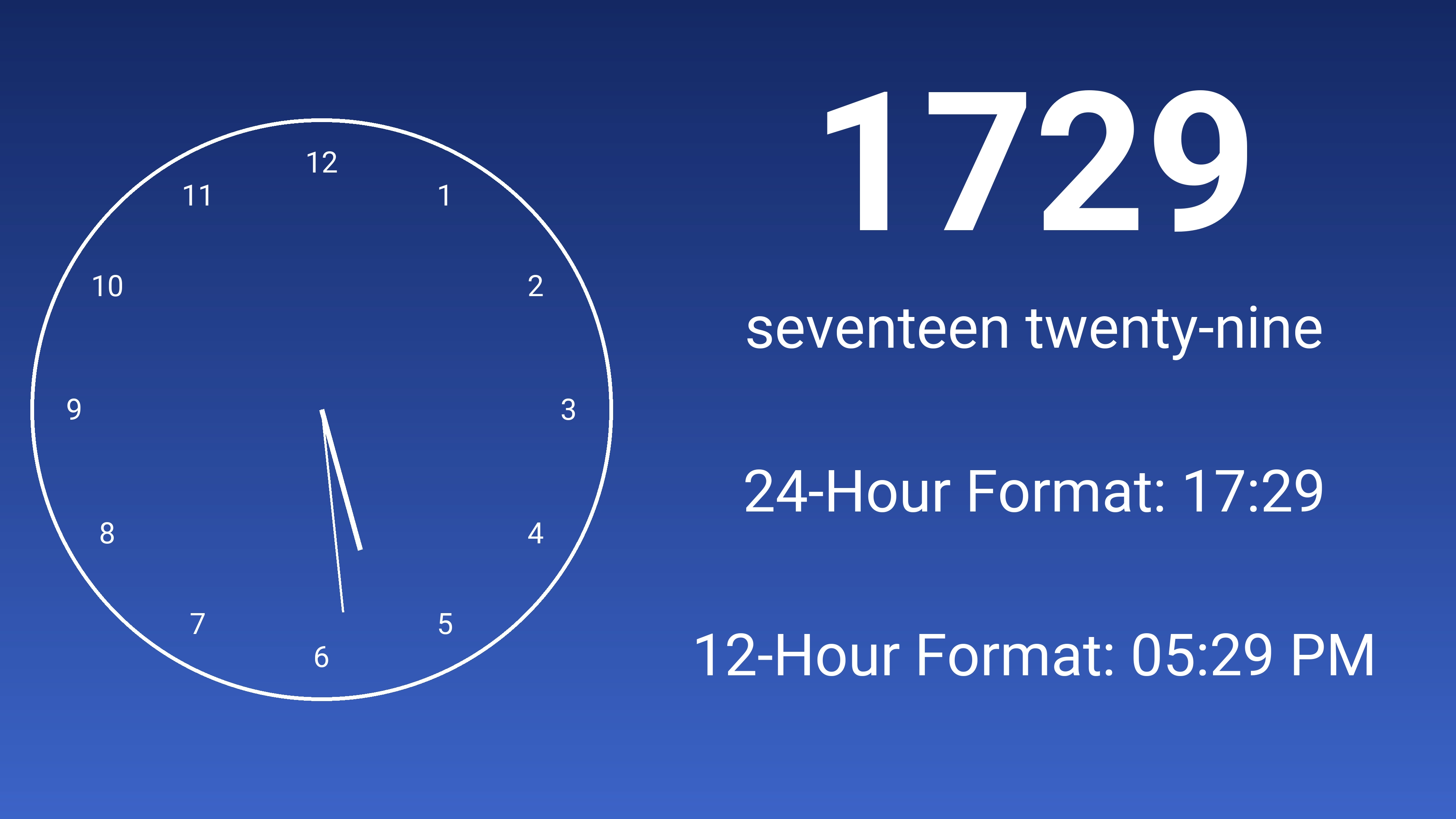 1729 military time