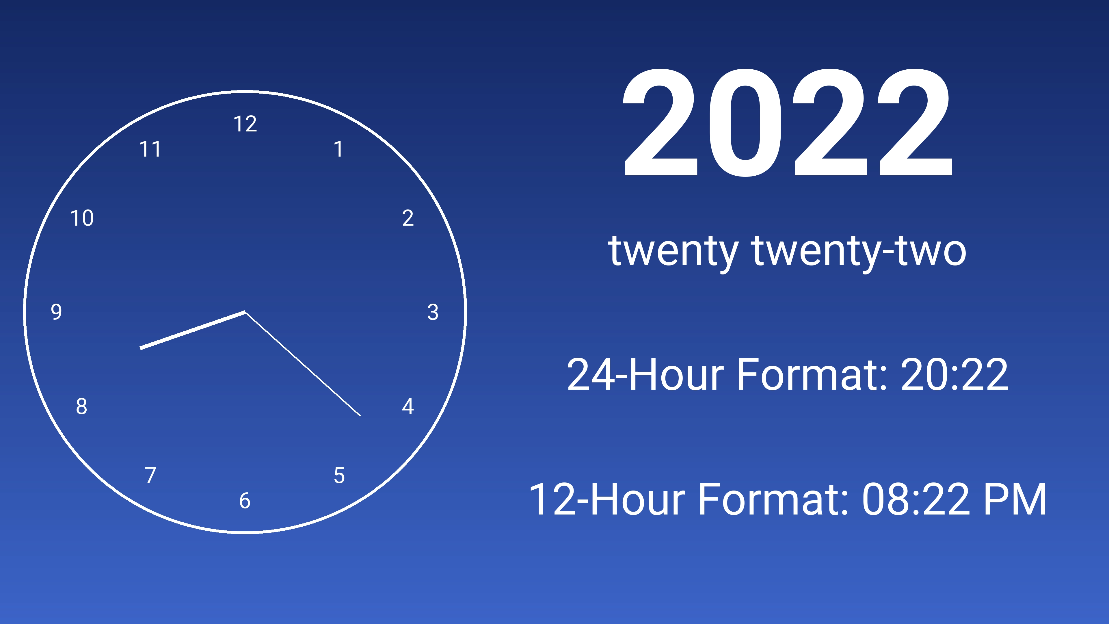 2022 military time