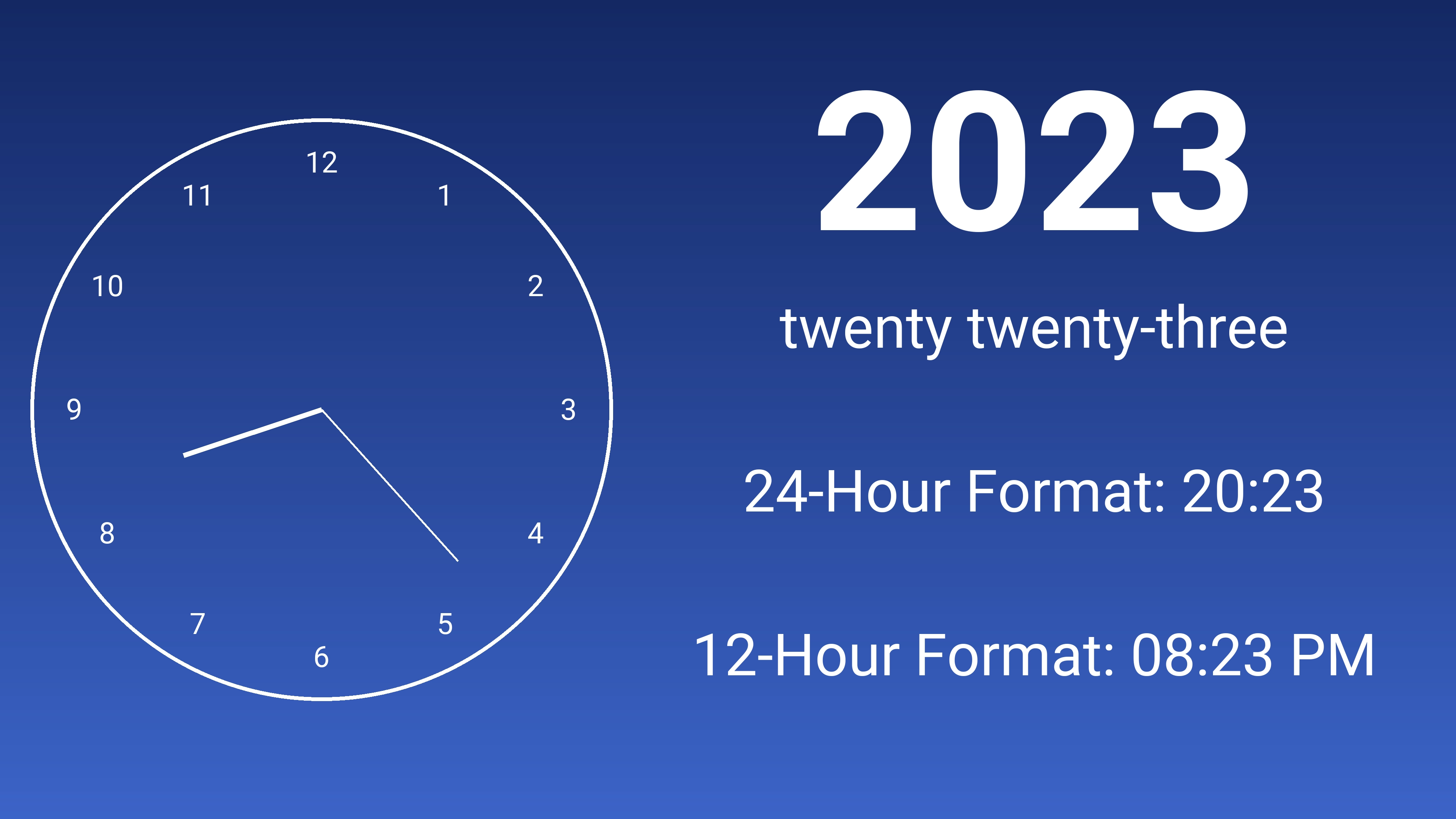 2023 military time