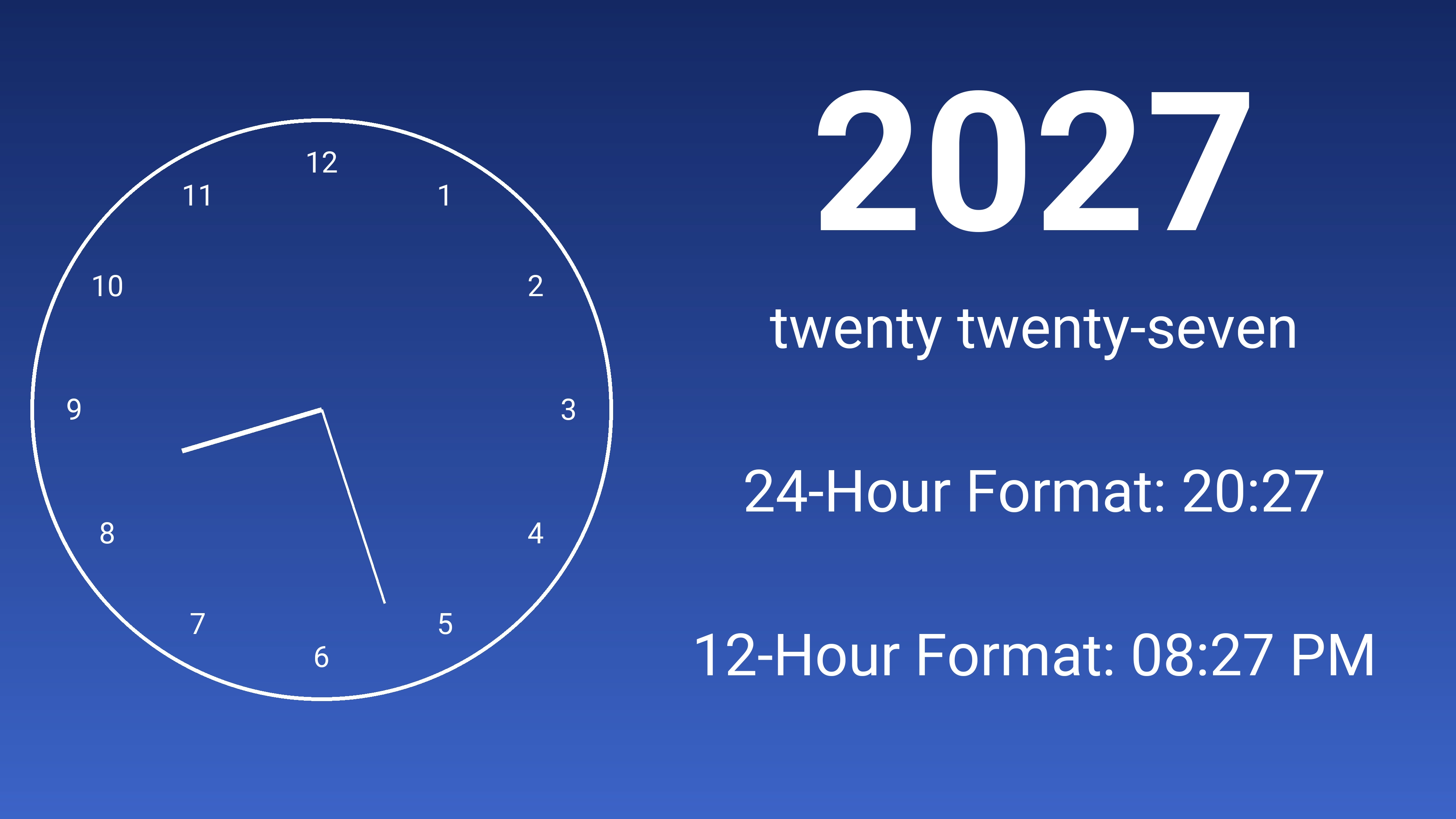 2027 military time