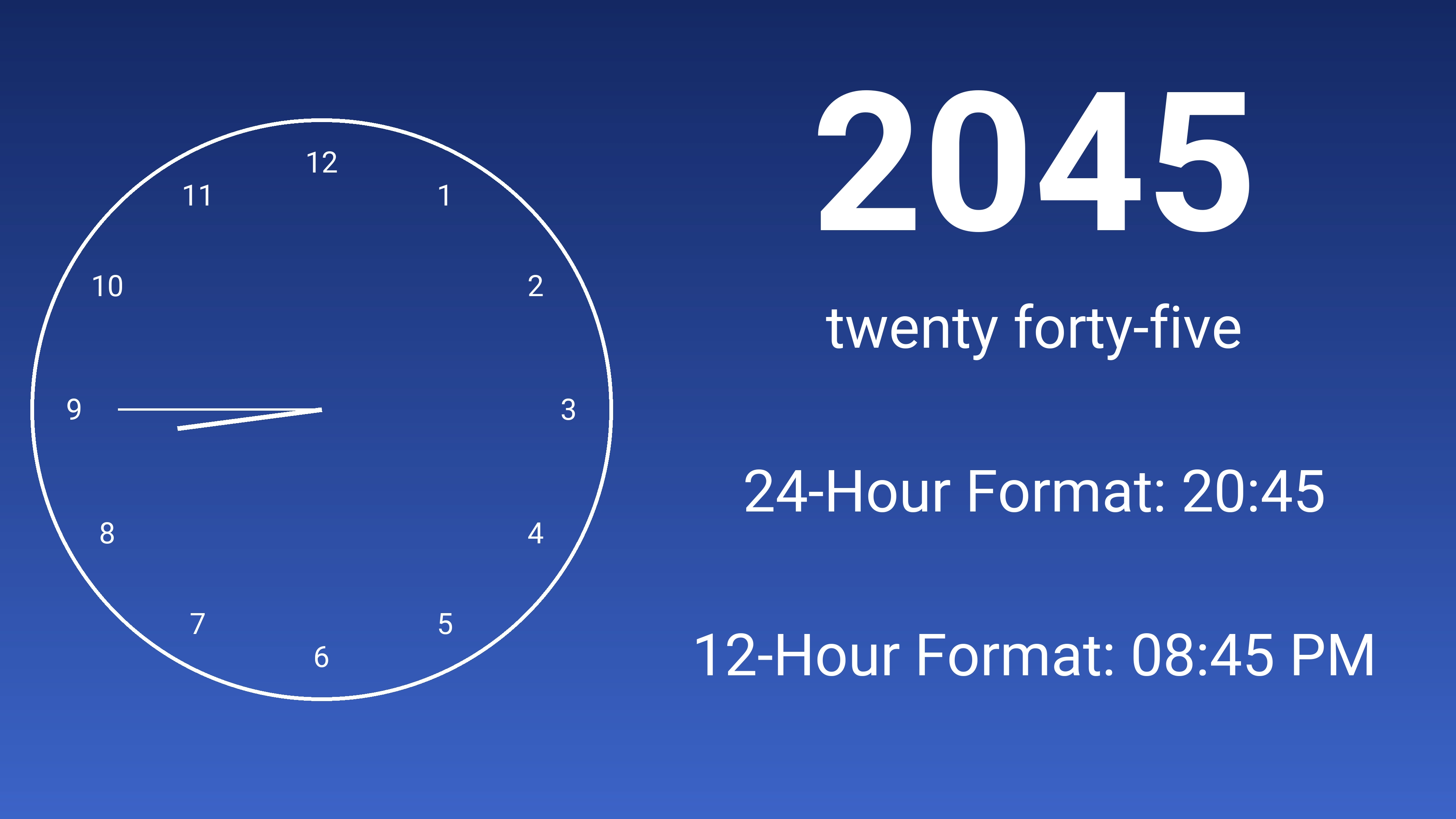 2045 military time