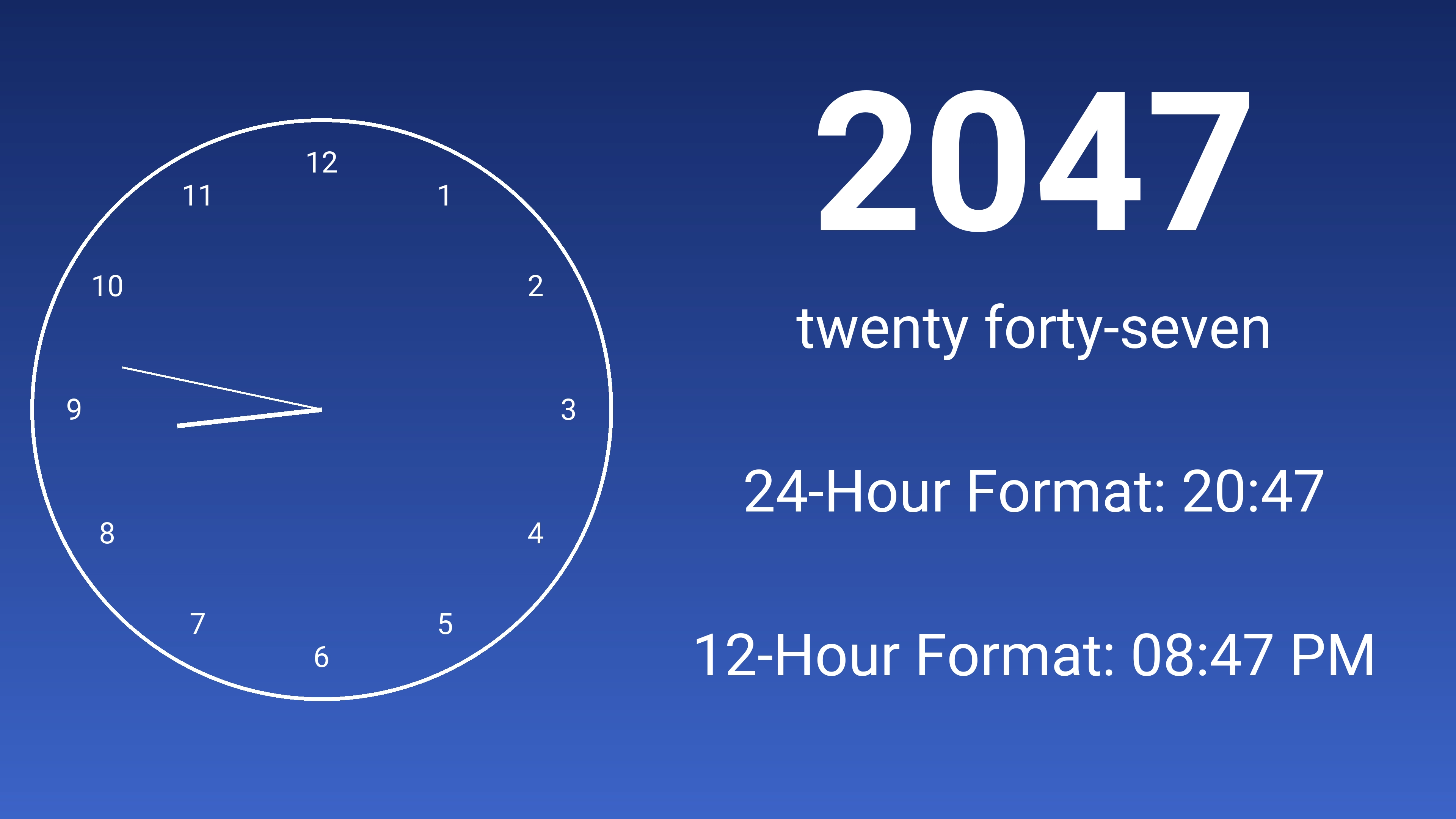 2047 military time